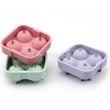 Silicone 4-Hole Ball Ice Cube Tray